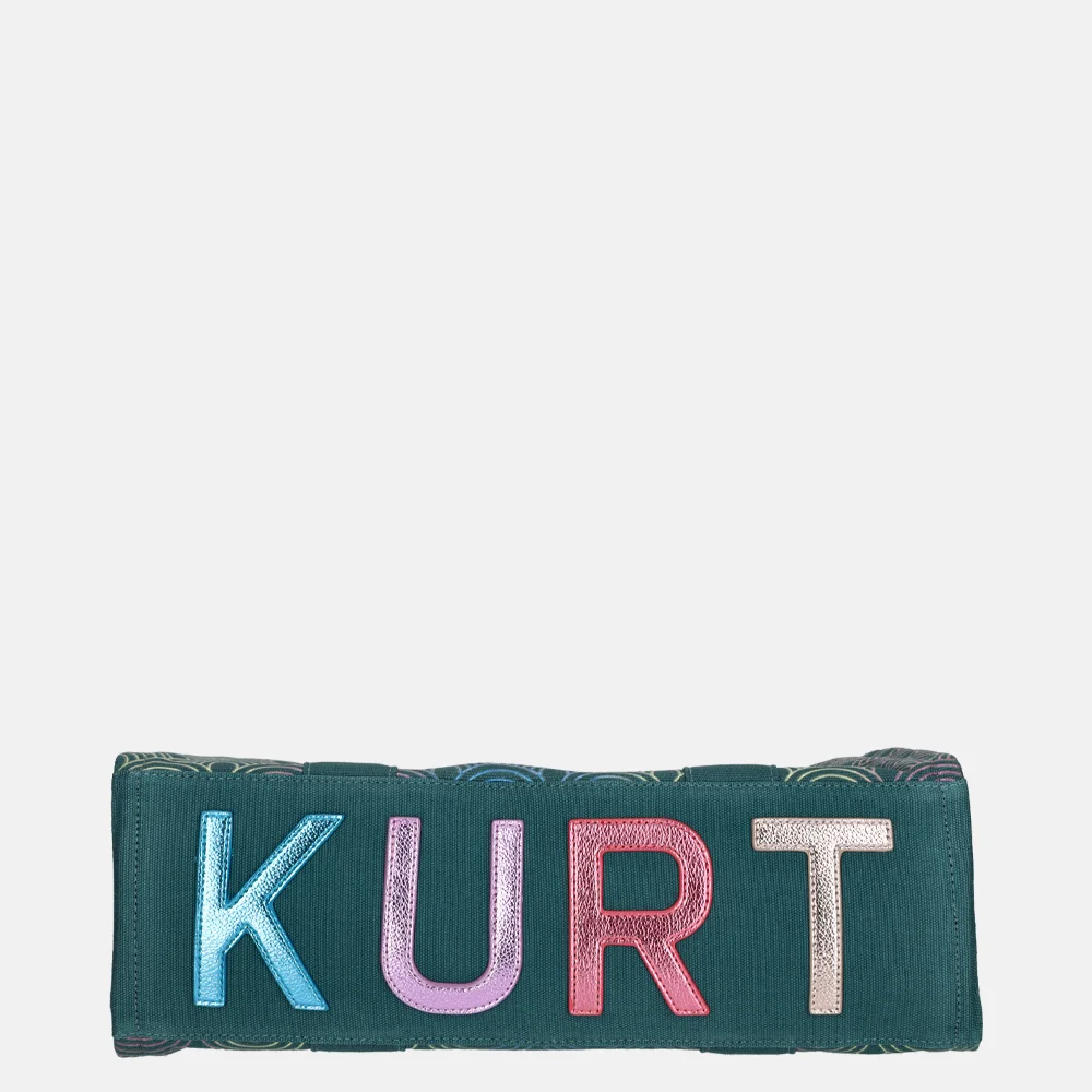 Kurt Geiger Southbank shopper green comb bij Duifhuizen