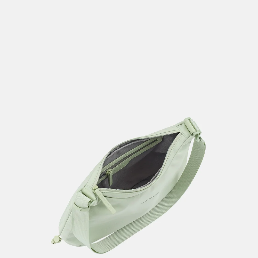 Kapten & Son Skara crossbody tas small matcha green bij Duifhuizen