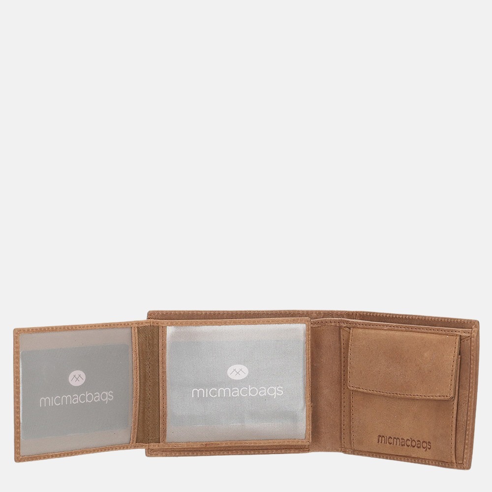 Micmacbags Malmö billfold brown bij Duifhuizen