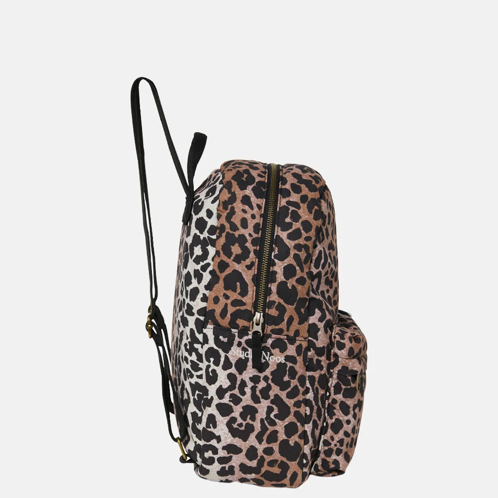 Studio Noos soft cotton Midi kinderrugzak hazel leopard bij Duifhuizen