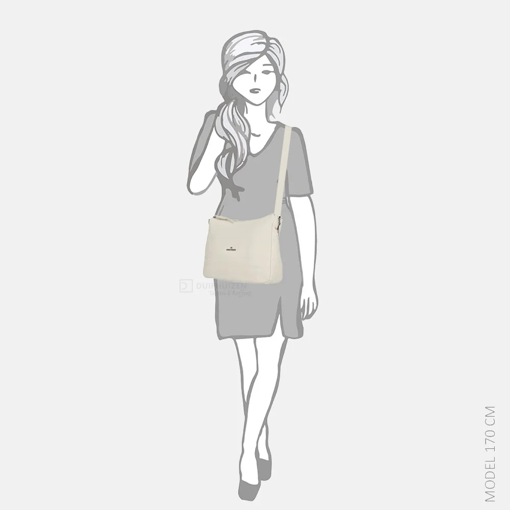 Enrico Benetti crossbody tas offwhite bij Duifhuizen