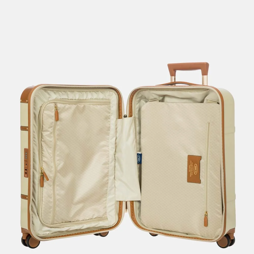 Bric's Bellagio trolley handbagage koffer 55 cm cream bij Duifhuizen