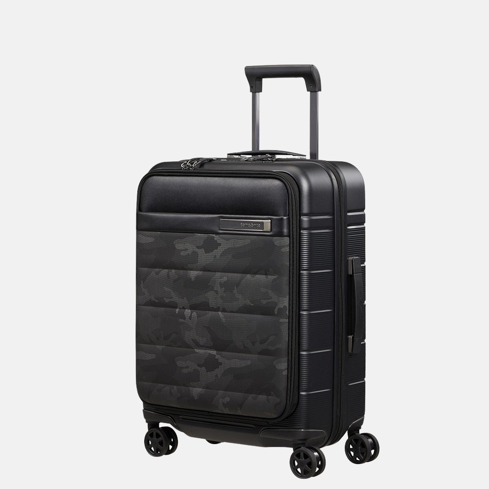 Samsonite Neopod handbagage spinner 55 cm Exp Easy Access camo black bij Duifhuizen