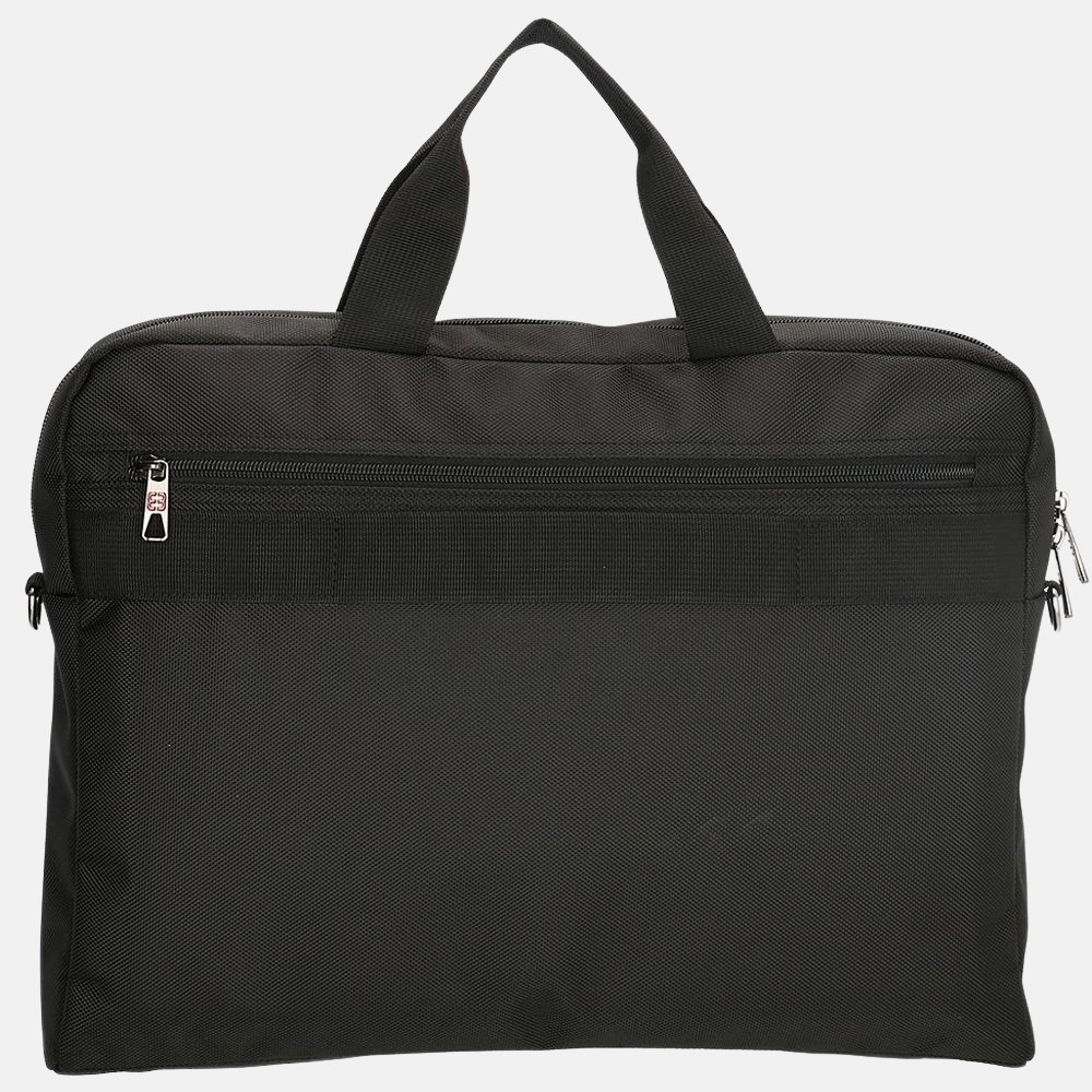 Enrico Benetti Cornell laptoptas 17 inch black bij Duifhuizen