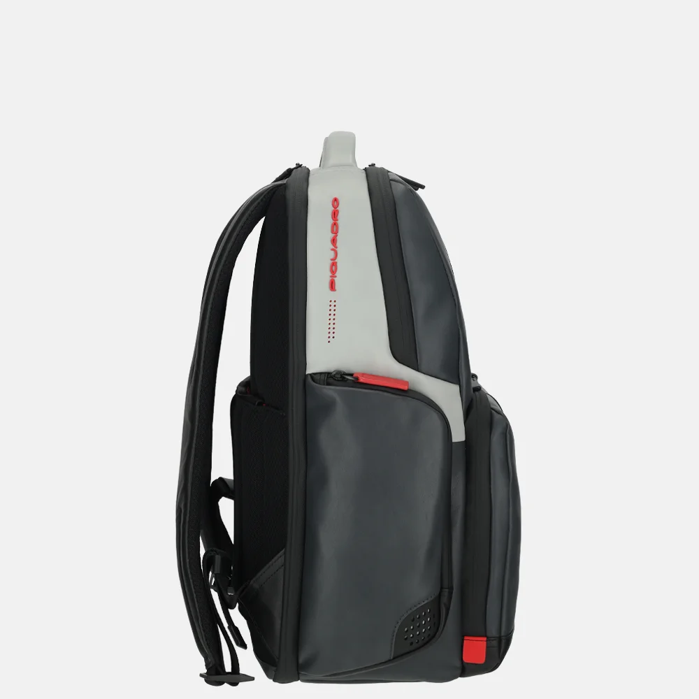 Piquadro Urban laptoprugzak 15 inch grey nero bij Duifhuizen