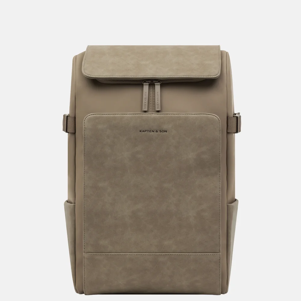 Kapten & Son Bali Pro laptoprugzak 16 inch walnut bij Duifhuizen