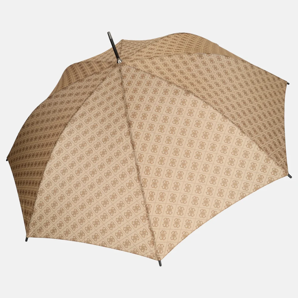 Guess stokparaplu logo latte logo bij Duifhuizen