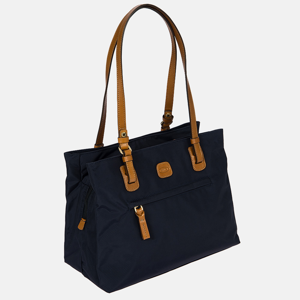 Bric's X-bag shopper ocean blue bij Duifhuizen