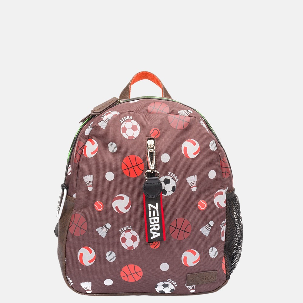 Zebra Trends kinderrugzak S sports brown bij Duifhuizen