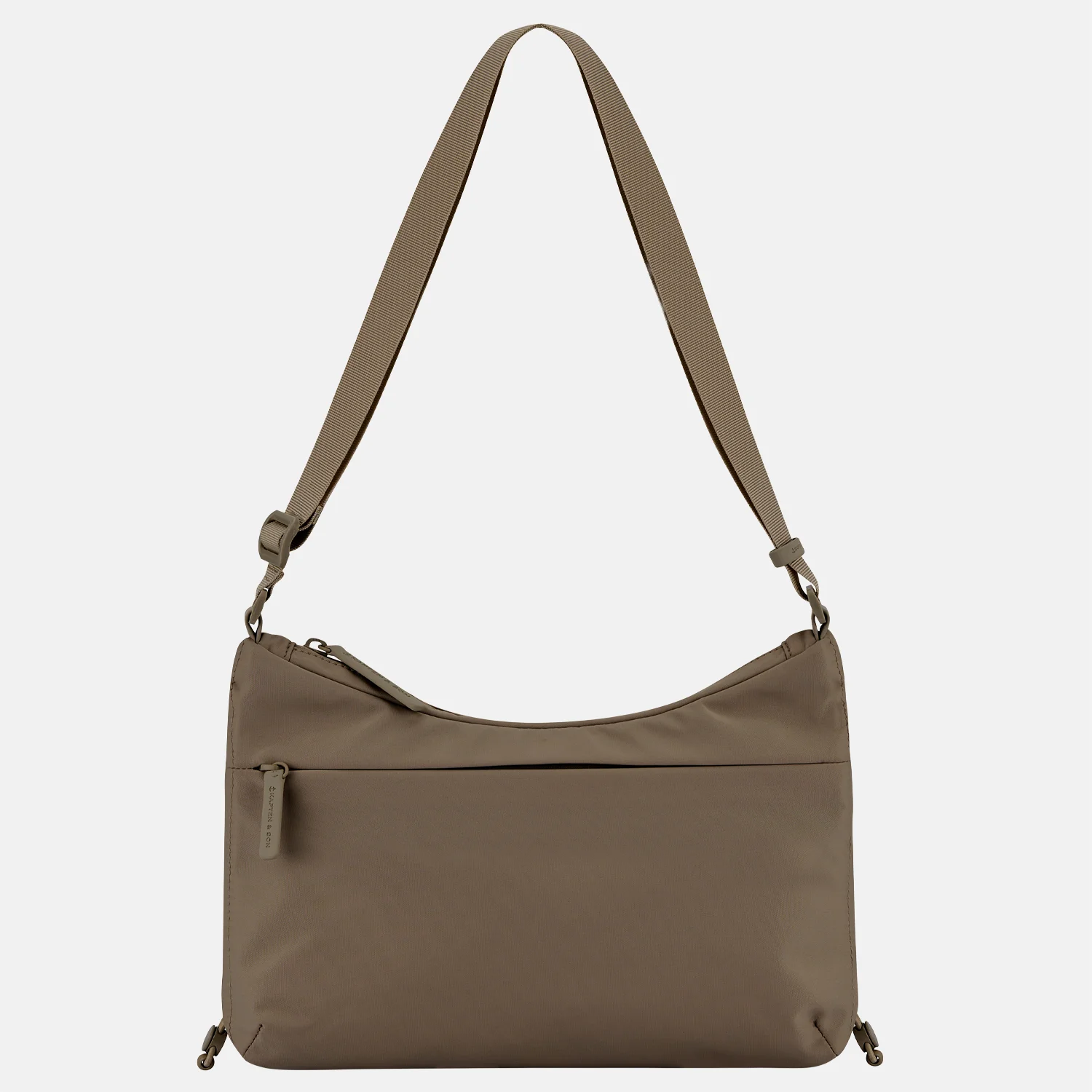 Kapten & Son Skara crossbody tas walnut bij Duifhuizen