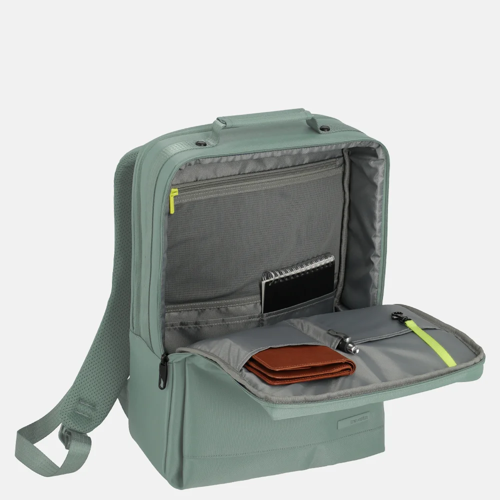 Travelite Workfloow laptoprugzak 15 inch M sage bij Duifhuizen