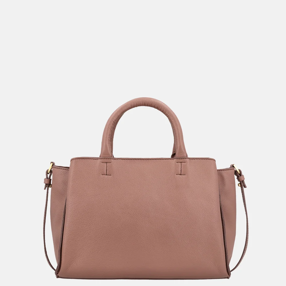 Loulou Essentiels Vera handtas M mocha mousse bij Duifhuizen