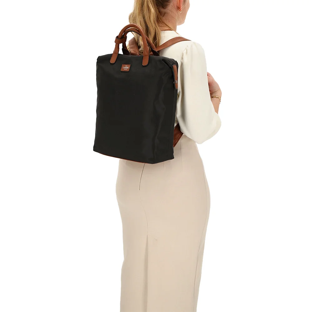 Charm London Buckingham laptoprugzak 14 inch zwart bij Duifhuizen