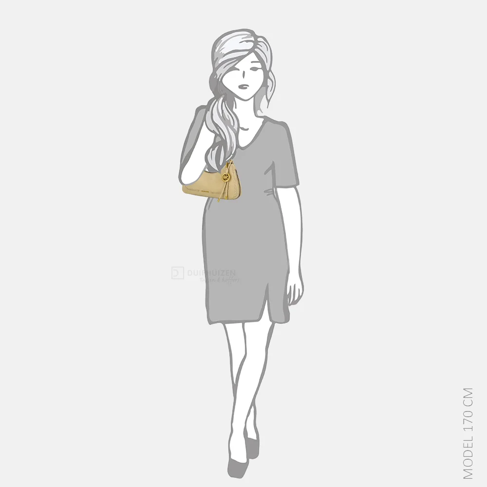 Michael Kors Nolita chain pouchette schoudertas M khaki bij Duifhuizen