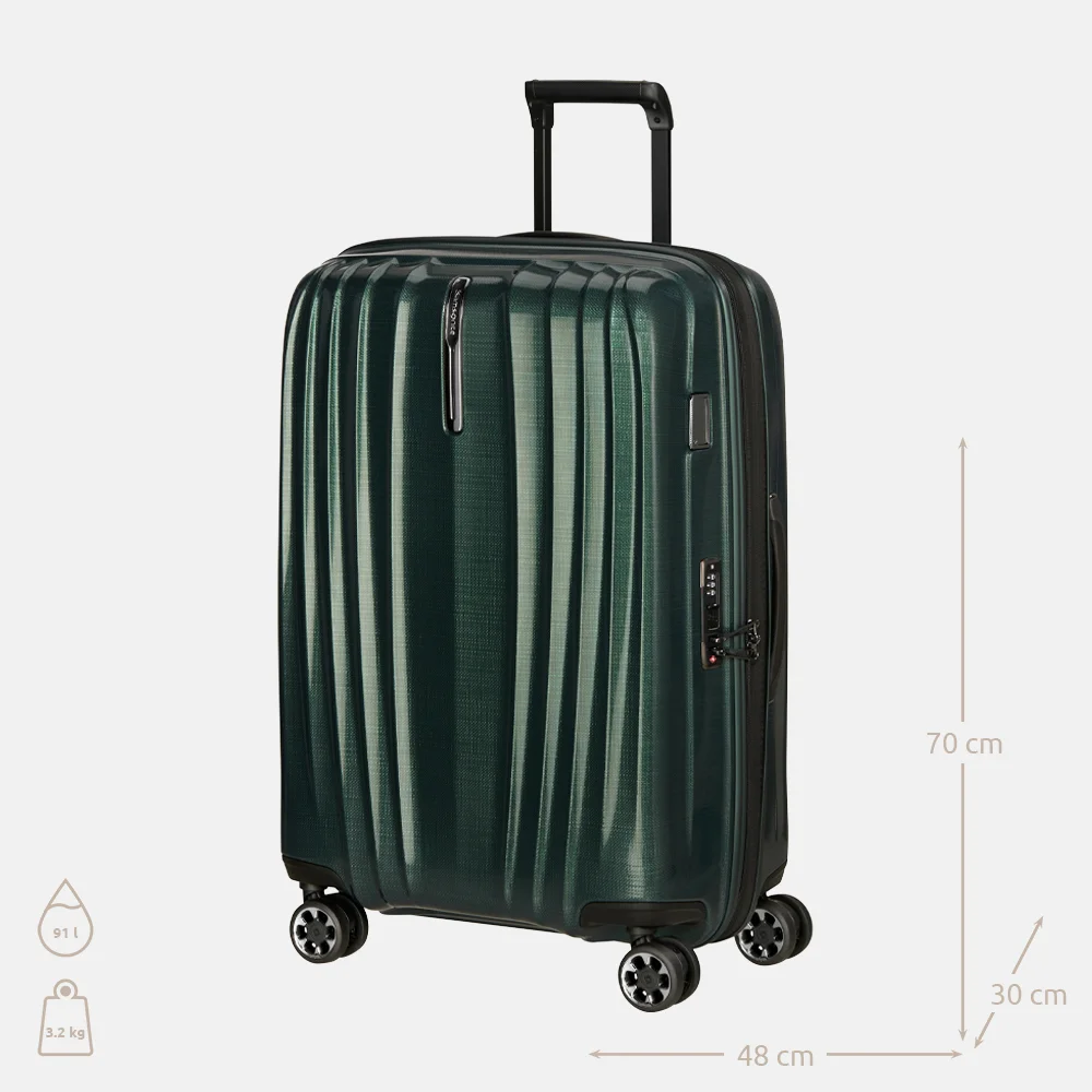 Samsonite Nexis Spinner Expendable reiskoffer 70 cm deep forest bij Duifhuizen