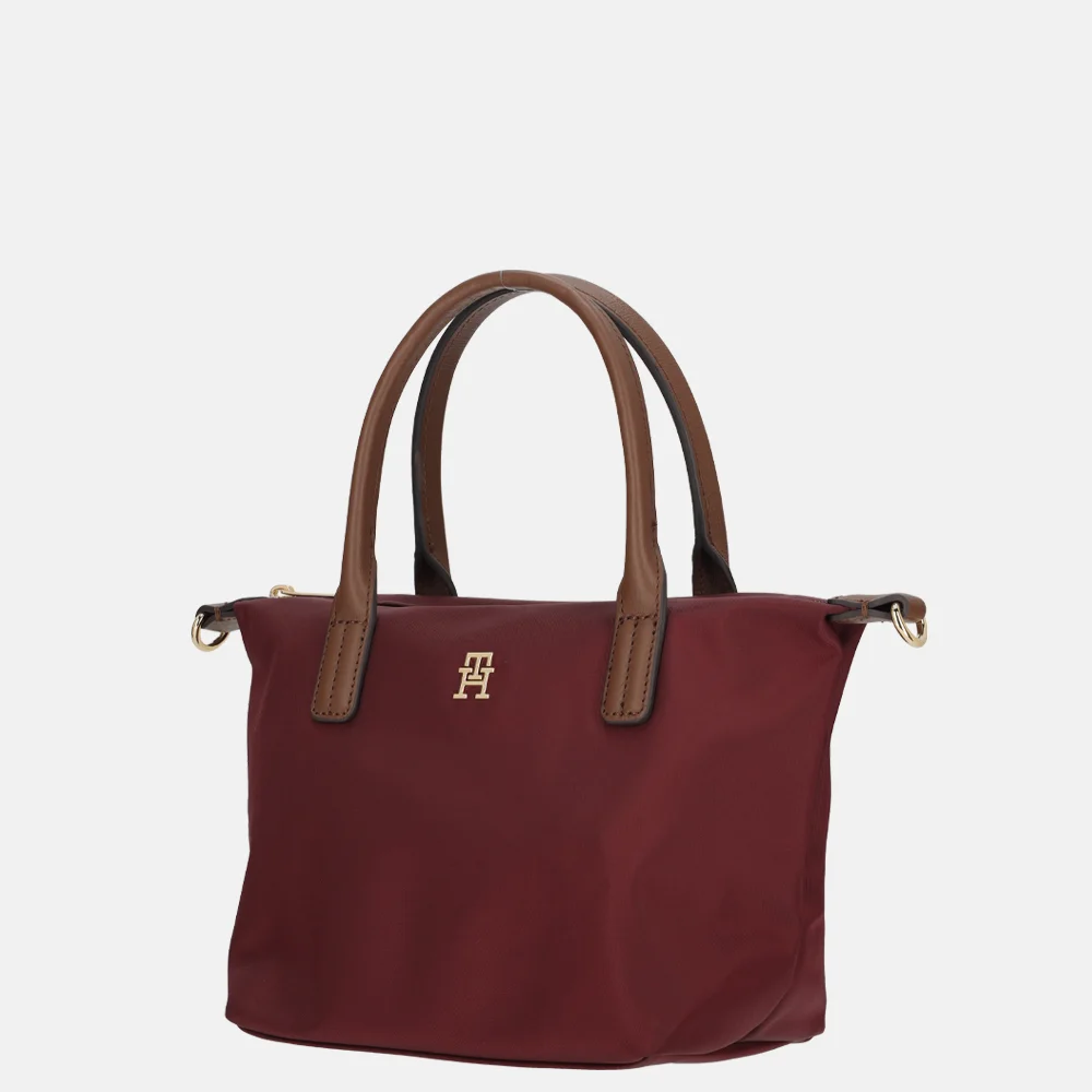 Tommy Hilfiger Popette tote handtas mini deep rouge bij Duifhuizen