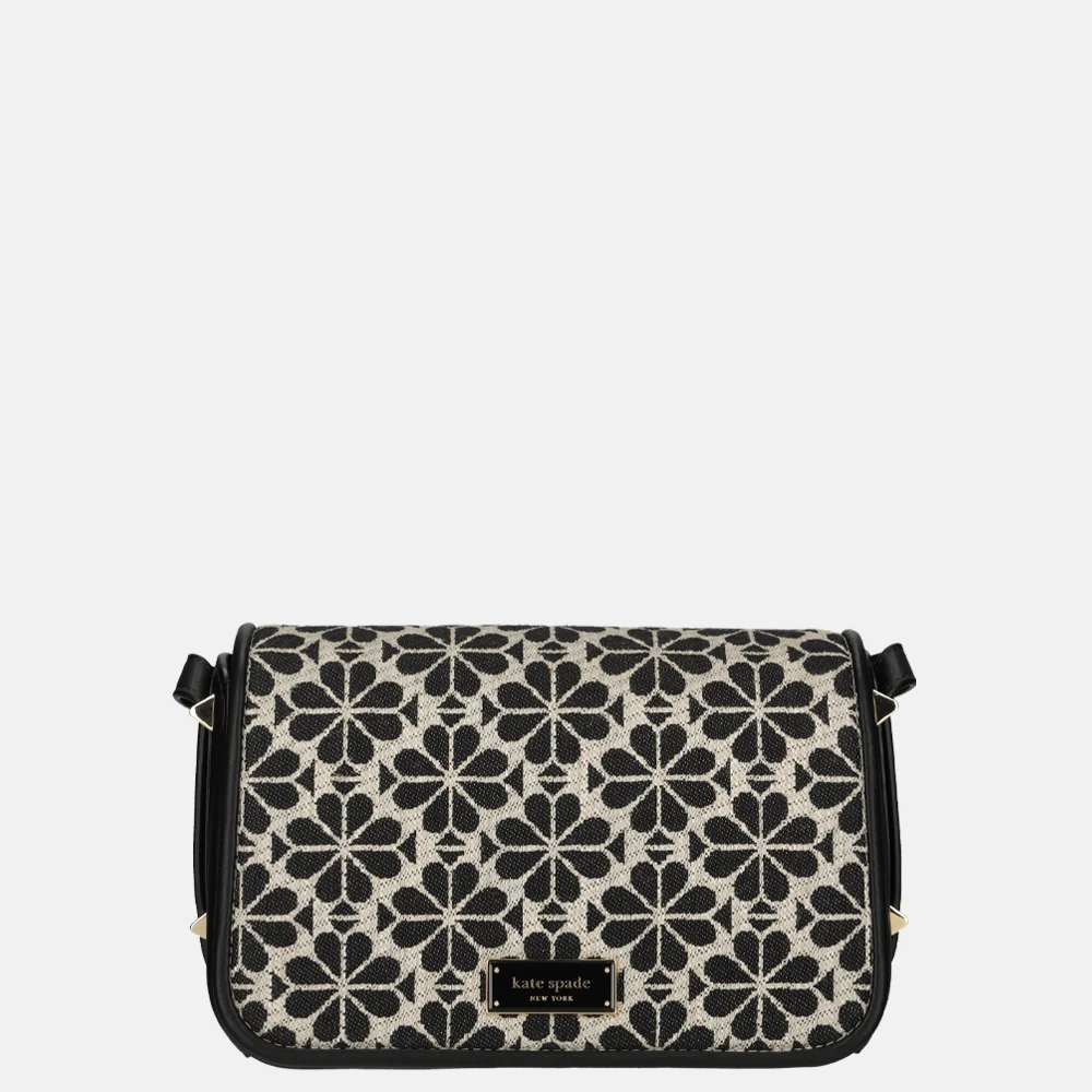 Kate Spade Flap flower jacquard crossbody tas sand multi bij Duifhuizen