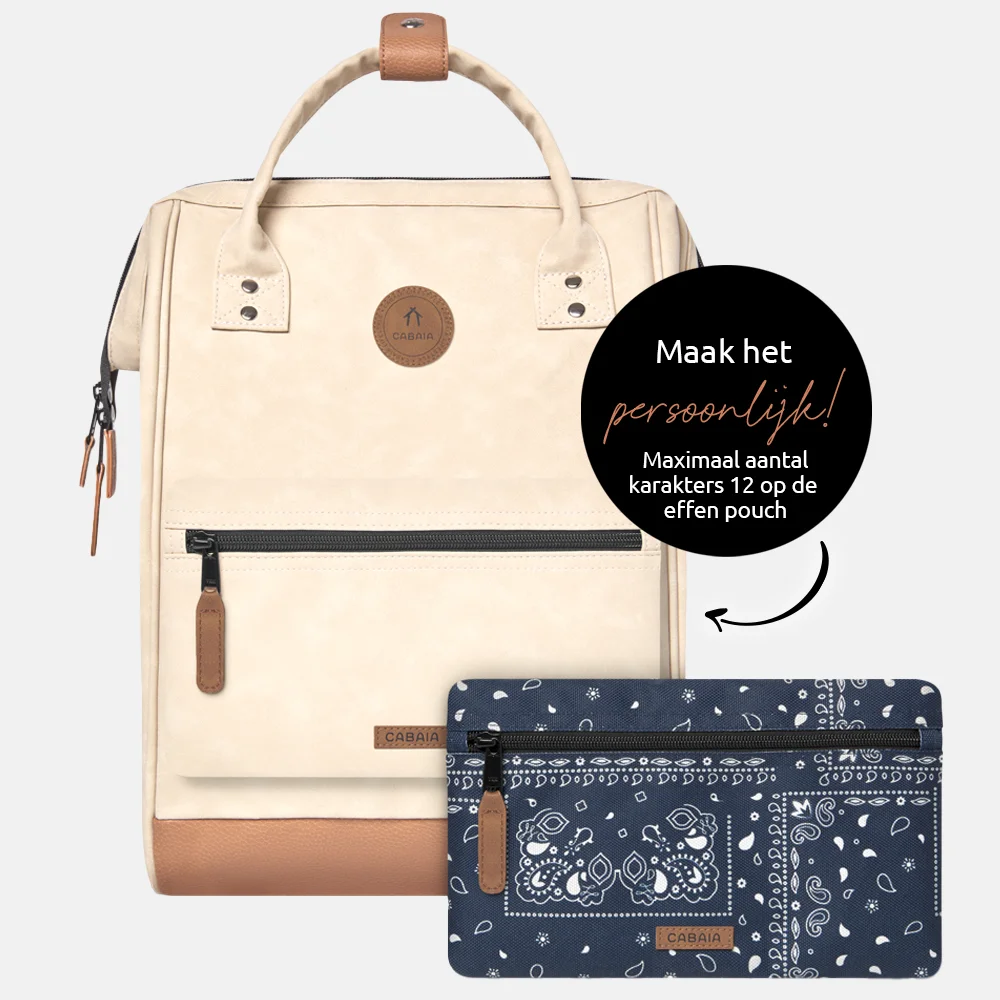 Cabaia Adventurer vegan nubuck rugzak M 13 inch andenne bij Duifhuizen