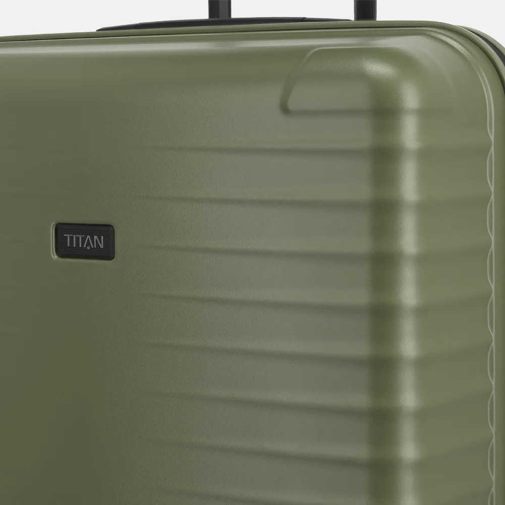 Titan Upgrade reiskoffer 75 cm forest green bij Duifhuizen