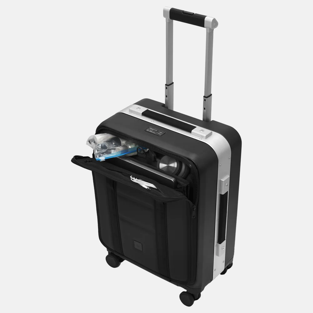 DB Journey Frontpocket Ramverk Pro Carry-on handbagage koffer 56 cm Silver bij Duifhuizen