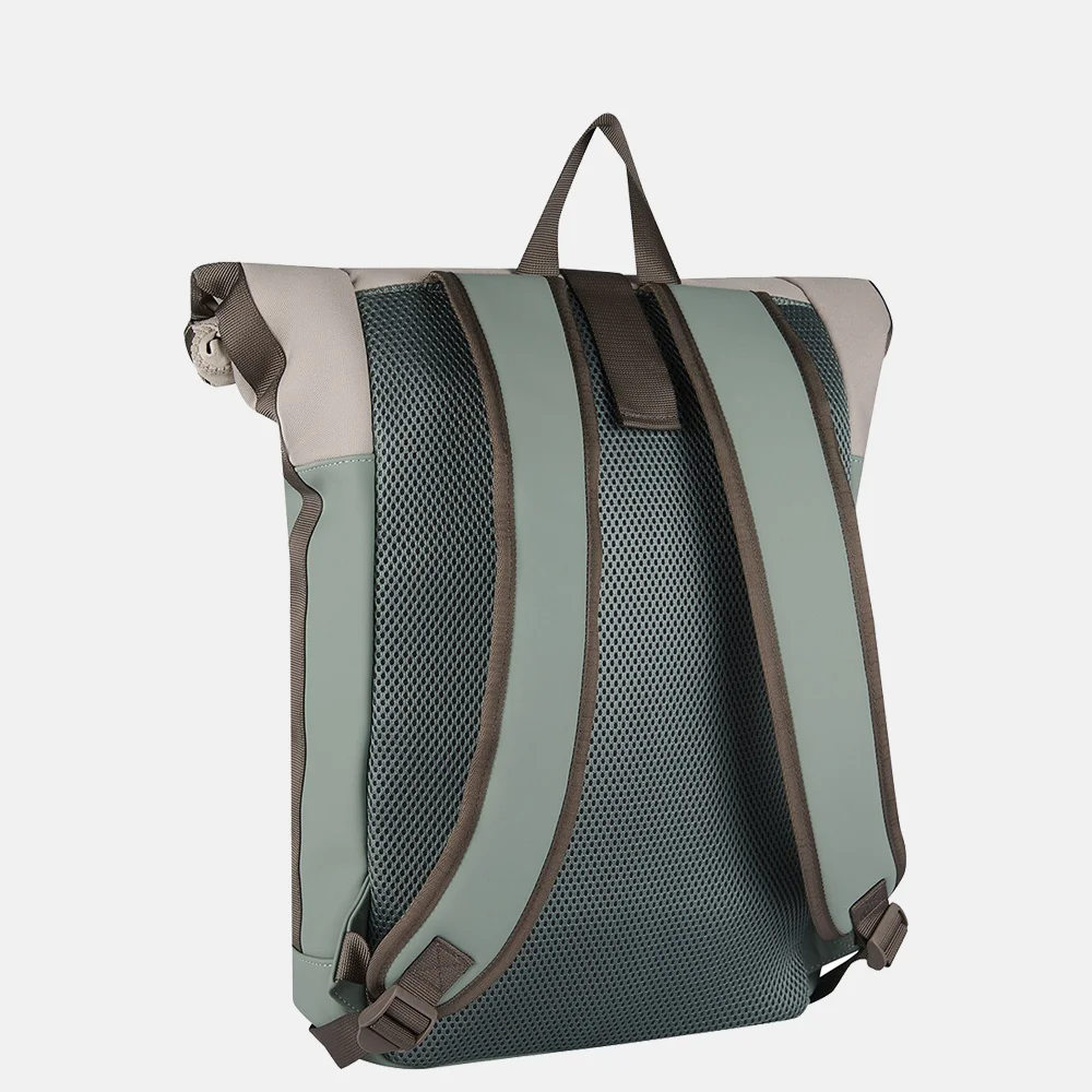 New Rebels Backham laptoprugzak 15 inch L salie groen bij Duifhuizen