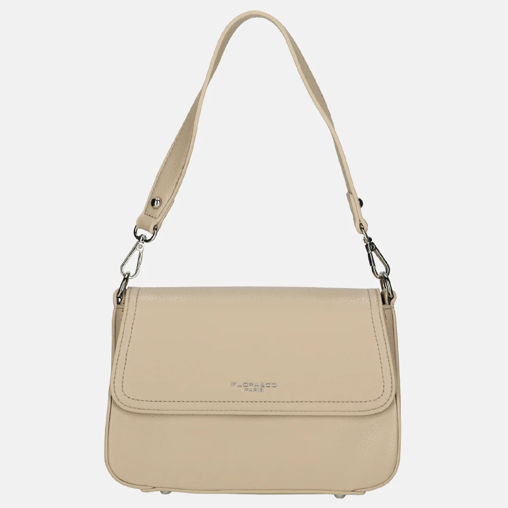 Flora & Co crossbody tas beige bij Duifhuizen