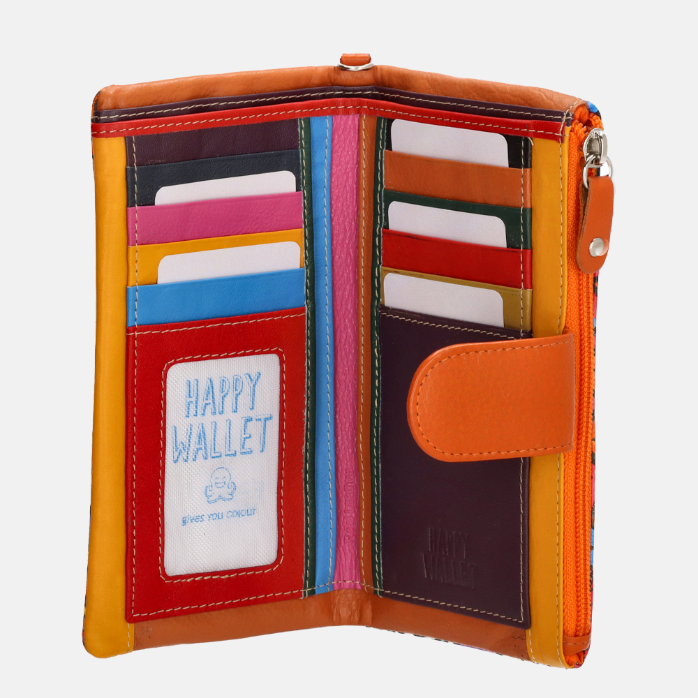Happy Wallet portemonnee L multicolour bij Duifhuizen