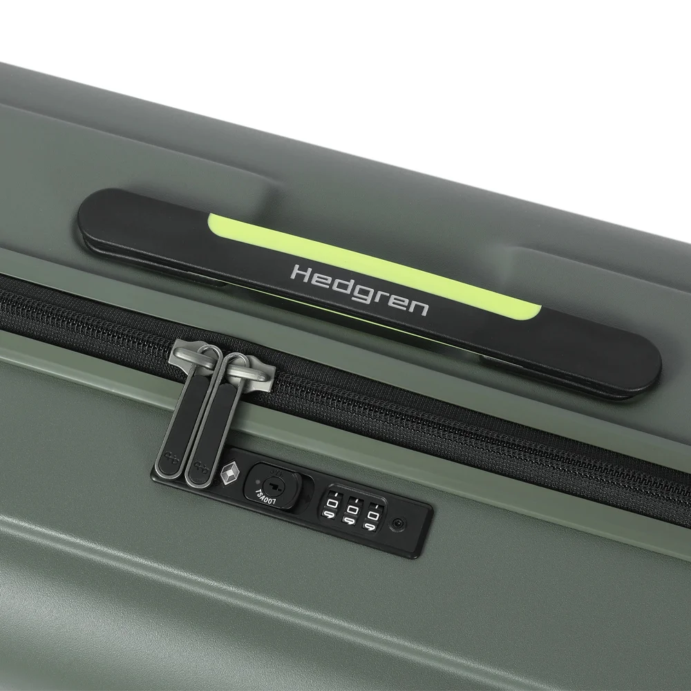 Hedgren Comby spinner handbagage koffer 55 cm olive bij Duifhuizen