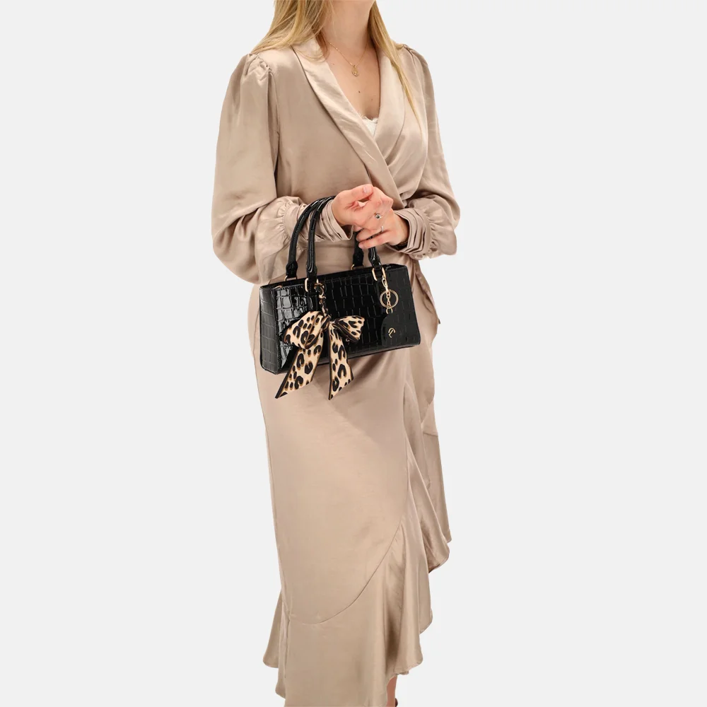 Charm London Knightbridge handtas zwart bij Duifhuizen