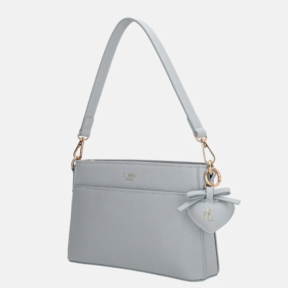 Charm London Cambridge crossbody tas lichtblauw bij Duifhuizen