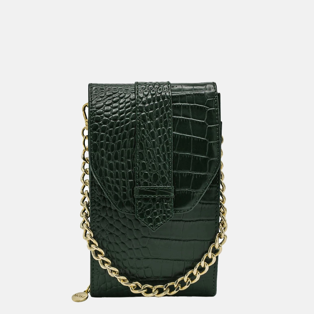 MÖSZ telefoontas croco dark green