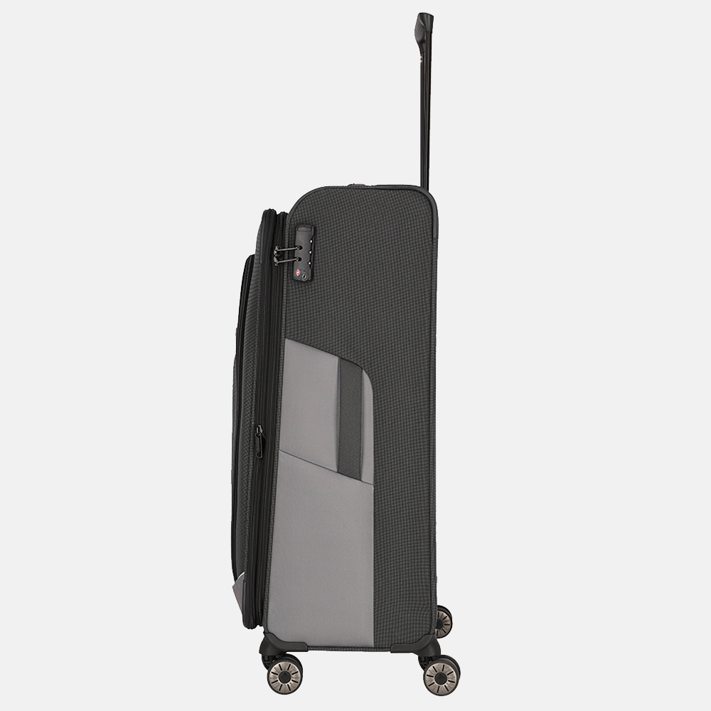 Travelite Viia koffer 77 cm anthracite bij Duifhuizen