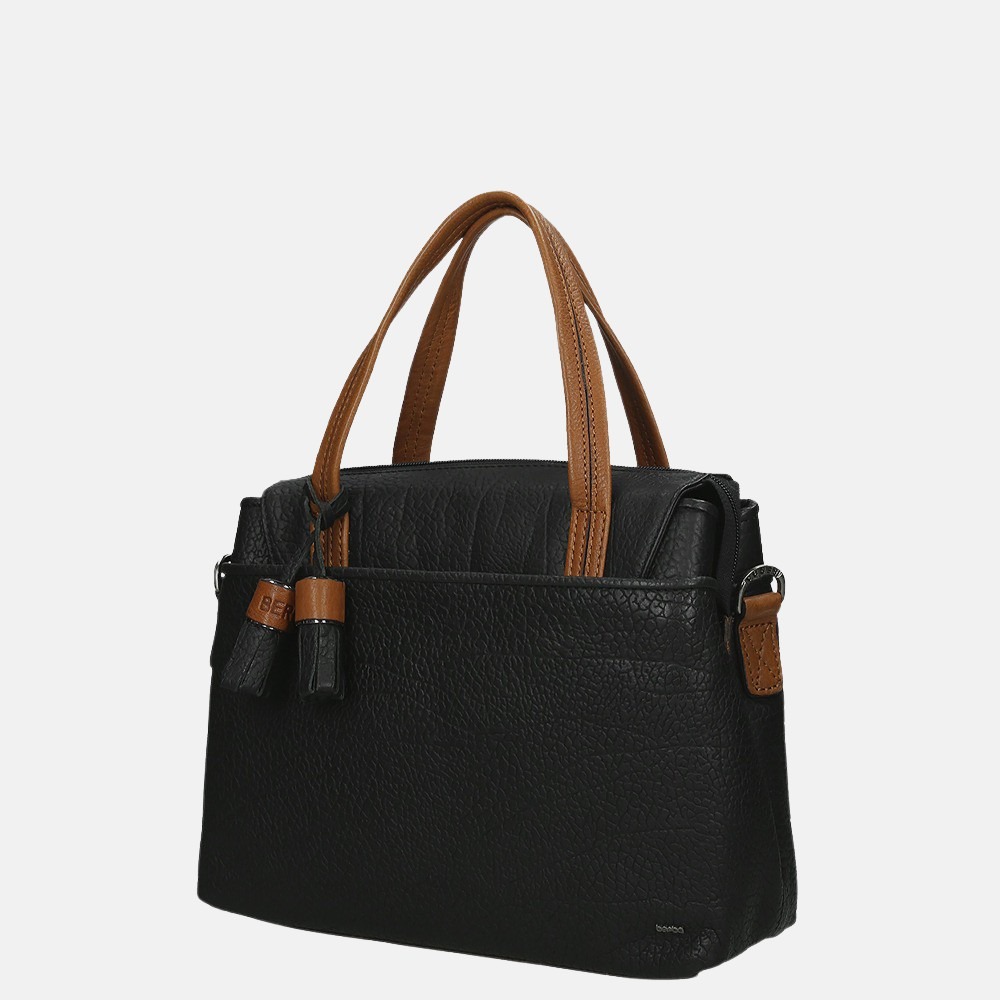 Berba Chamonix handtas M black bij Duifhuizen