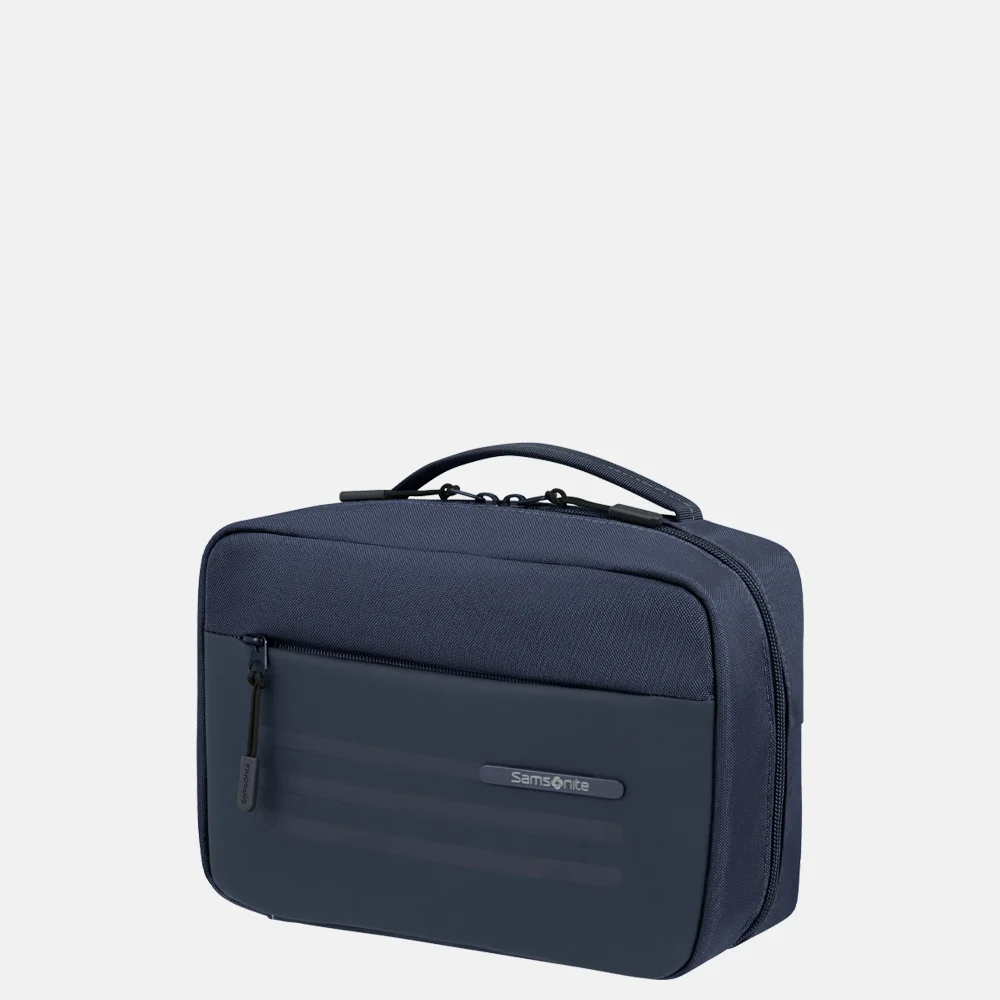 Samsonite StackD hanging toilettas Navy bij Duifhuizen