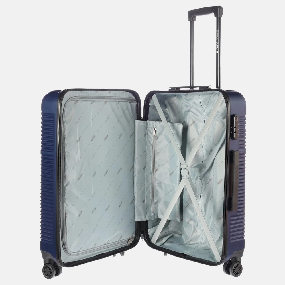 Enrico Benetti Louisville koffer 65 cm blauw bij Duifhuizen