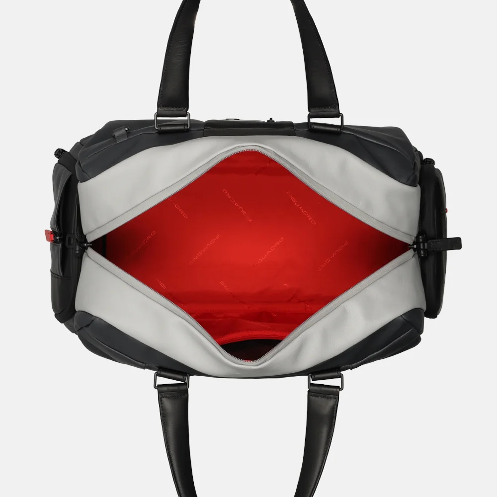 Piquadro Urban weekendtas grey nero bij Duifhuizen