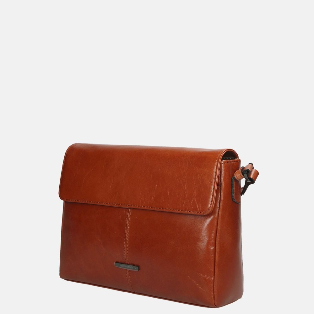 Claudio Ferrici Pelle Vecchia crossbody tas M brick bij Duifhuizen
