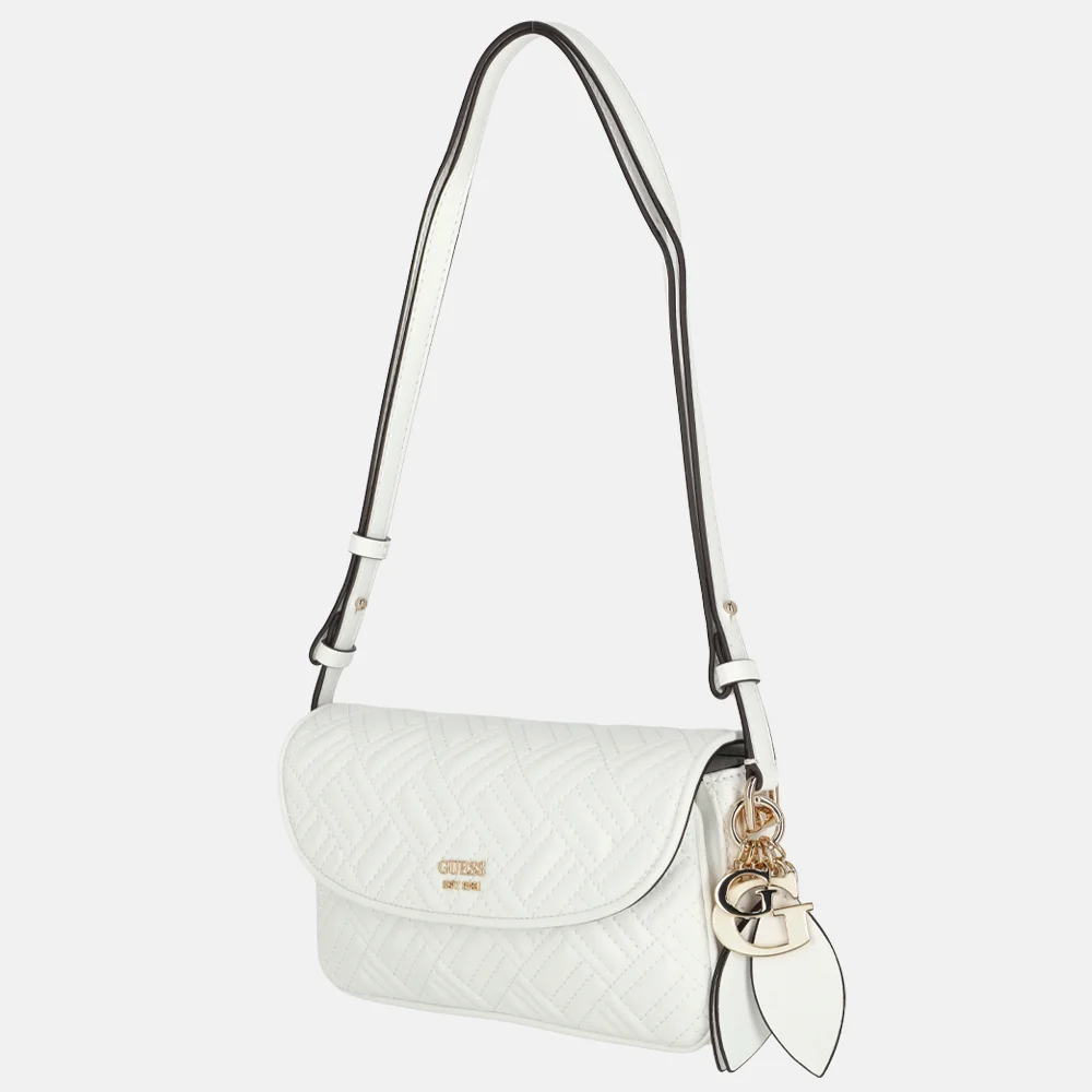 Guess Sally convertible crossbody tas white bij Duifhuizen