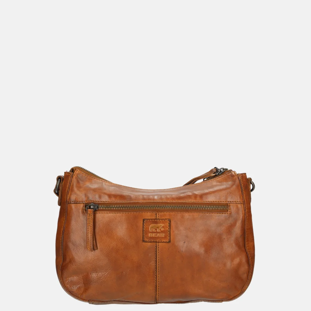 Bear Design crossbody tas studs cognac bij Duifhuizen