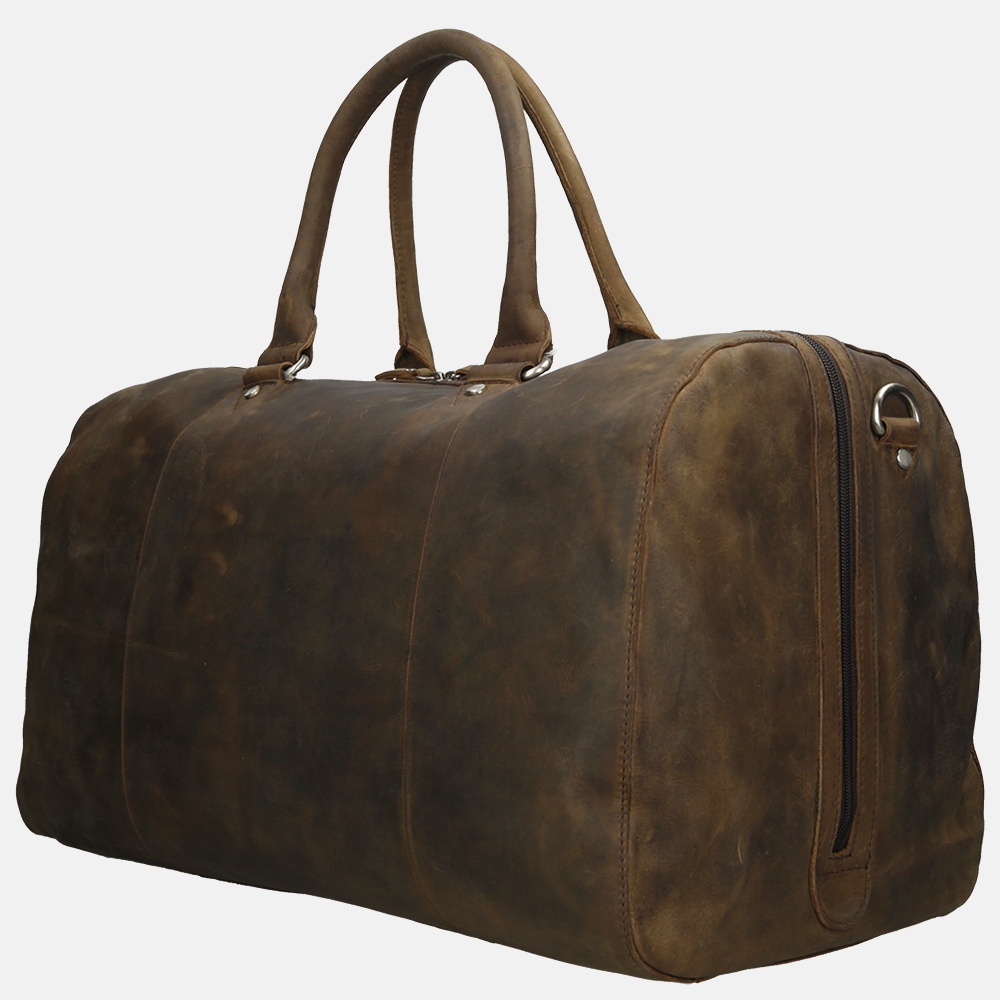 Leonhard Heyden Salisbury weekendtas brown bij Duifhuizen