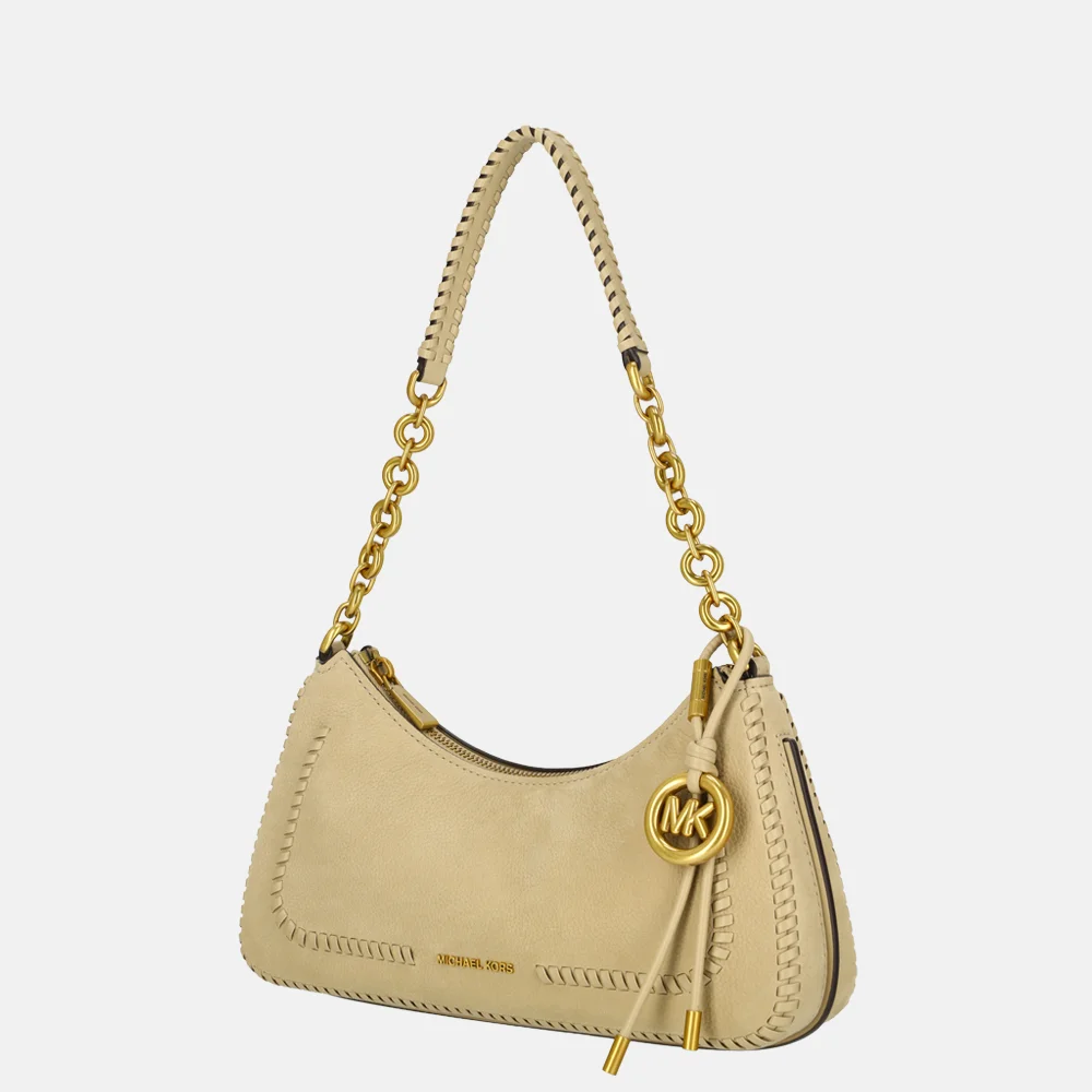 Michael Kors Nolita chain pouchette schoudertas M khaki bij Duifhuizen