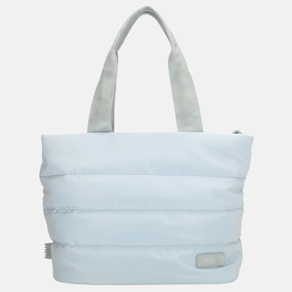 Zebra Trends Elske puffy handtas M lichtblauw bij Duifhuizen