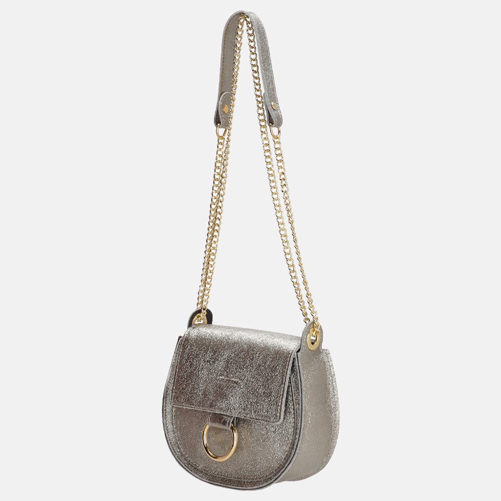 Charm London Anna crossbody tas zilver bij Duifhuizen