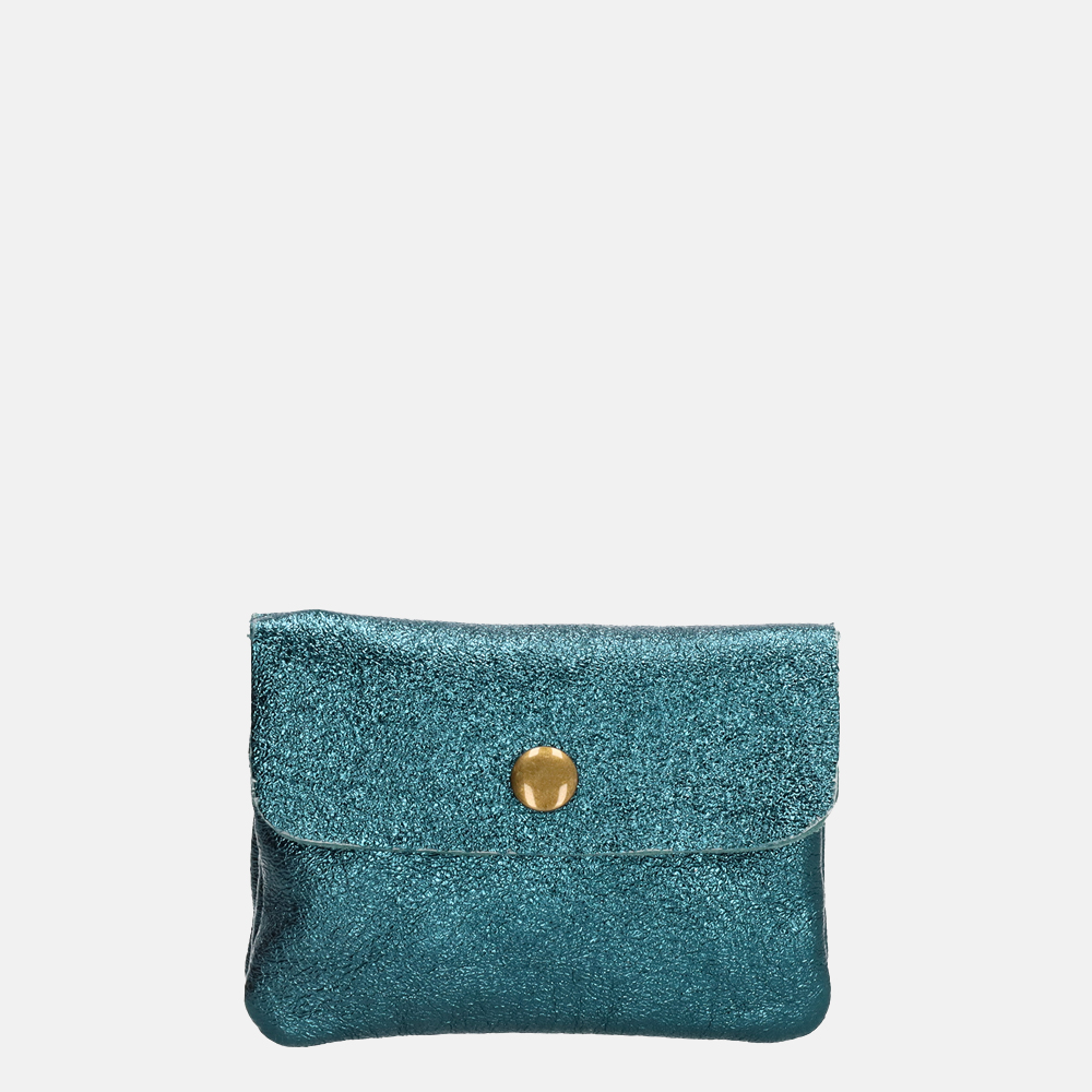 Charm London Glitter portemonnee petrol bij Duifhuizen