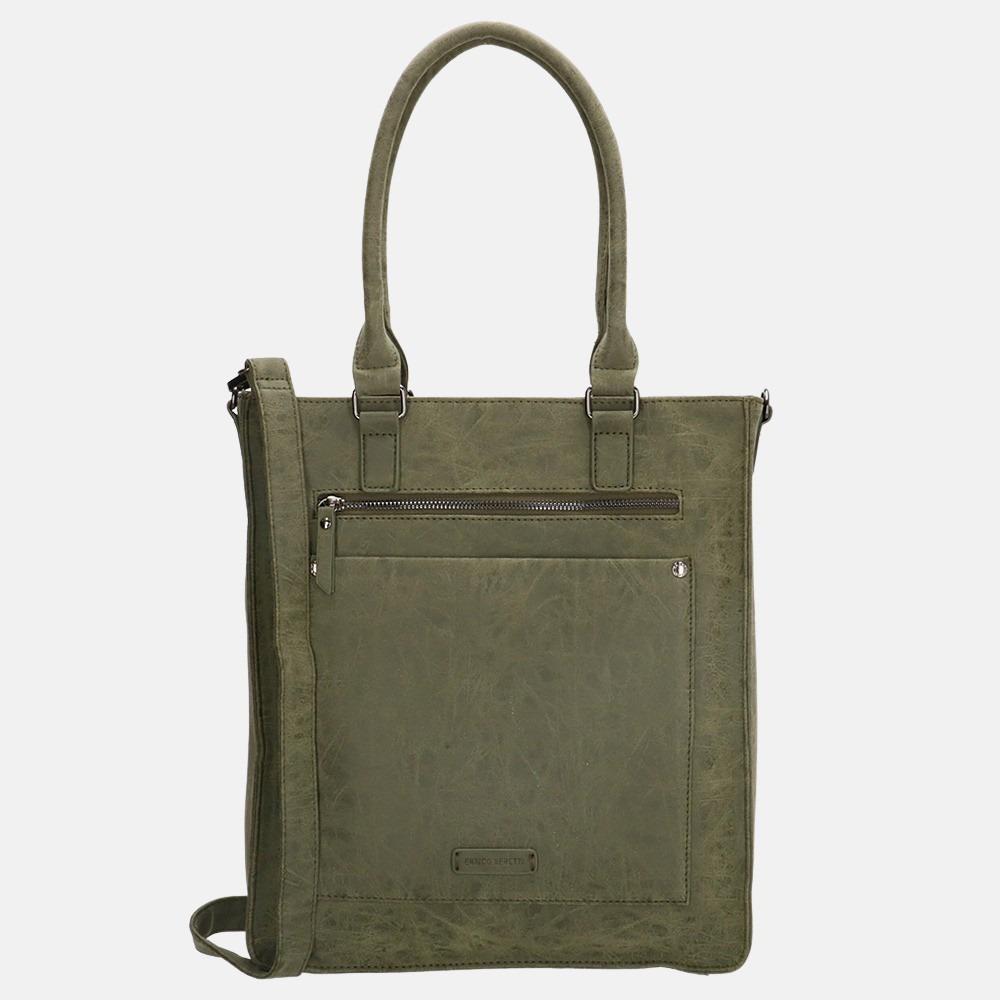 Enrico Benetti Bobbi shopper 14 inch olive bij Duifhuizen