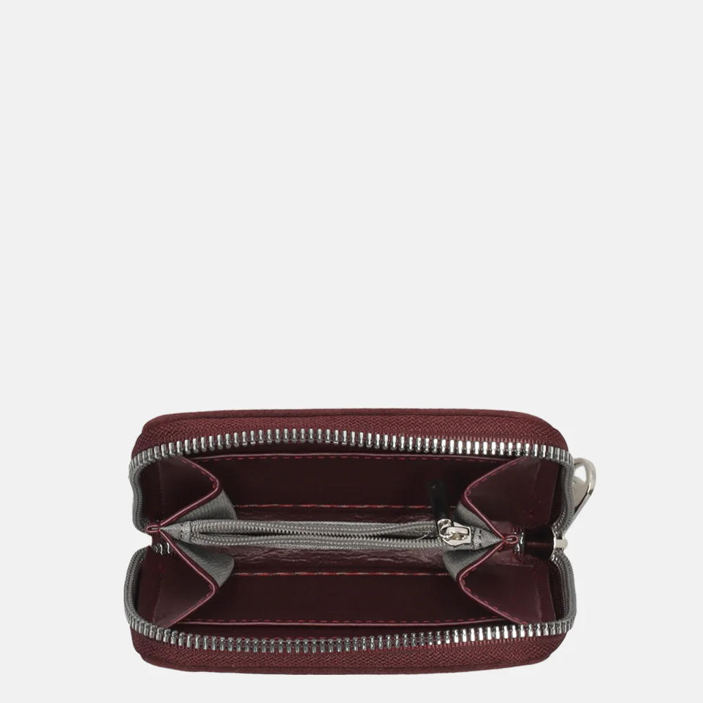Flora & Co Suedine portemonnee S bordeaux bij Duifhuizen
