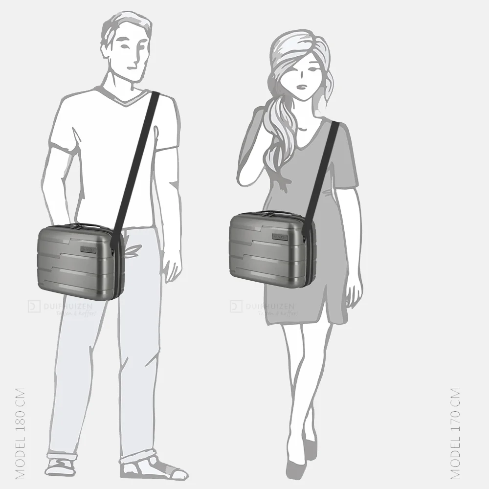 Travelite Air Base beautycase anthracite bij Duifhuizen