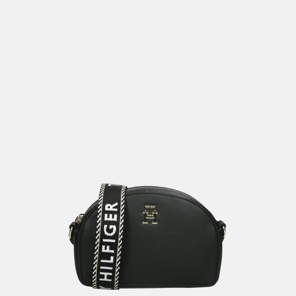 Tommy Hilfiger Life Half Moon crossbody tas black bij Duifhuizen