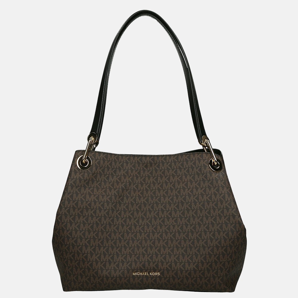 Michael Kors Raven buideltas brown black bij Duifhuizen