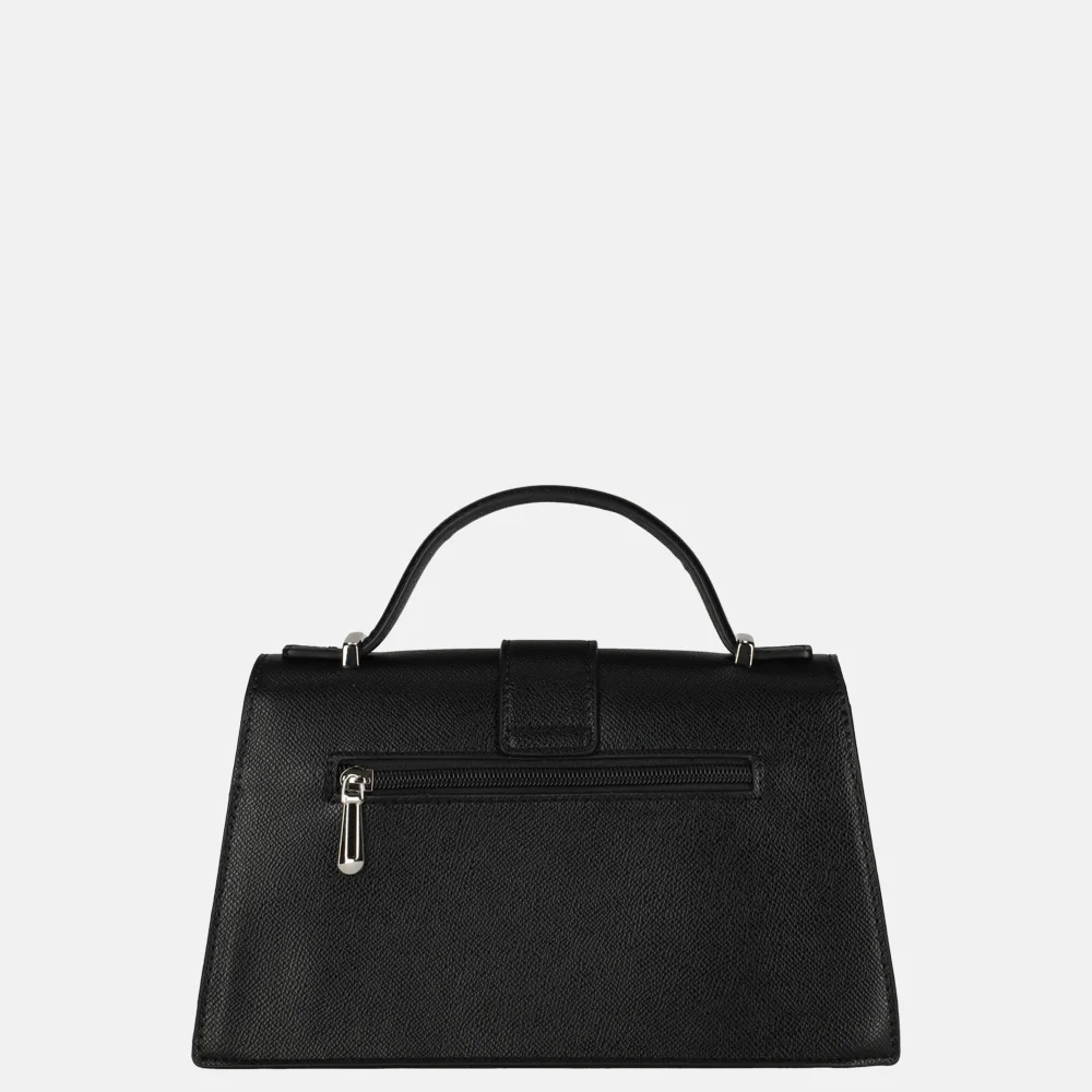 Flora & Co Saffiano crossbody tas black bij Duifhuizen